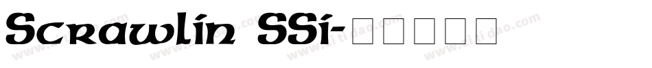 Scrawlin SSi字体转换